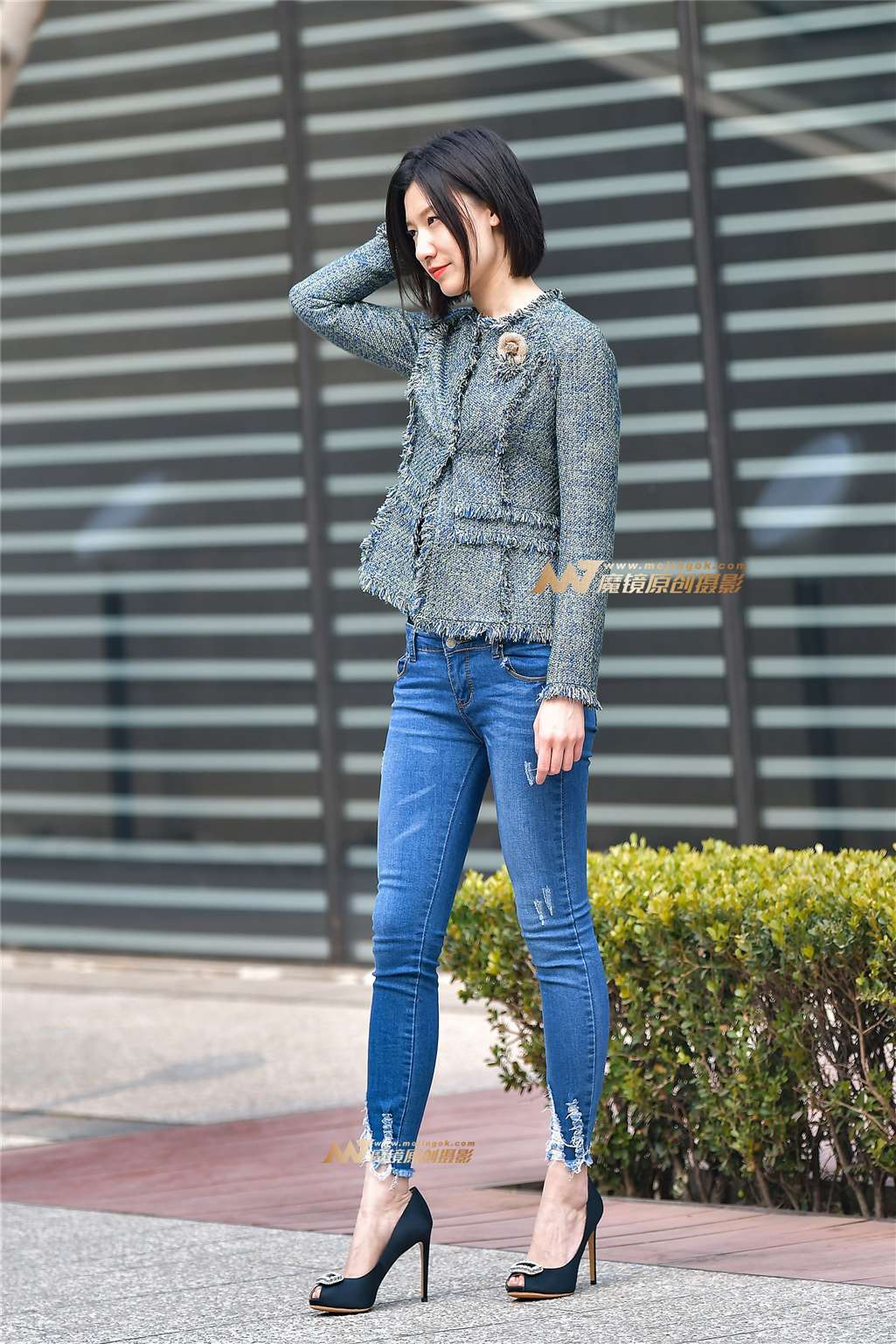图片[5]-牛仔美女性感迷人-街拍流行馆