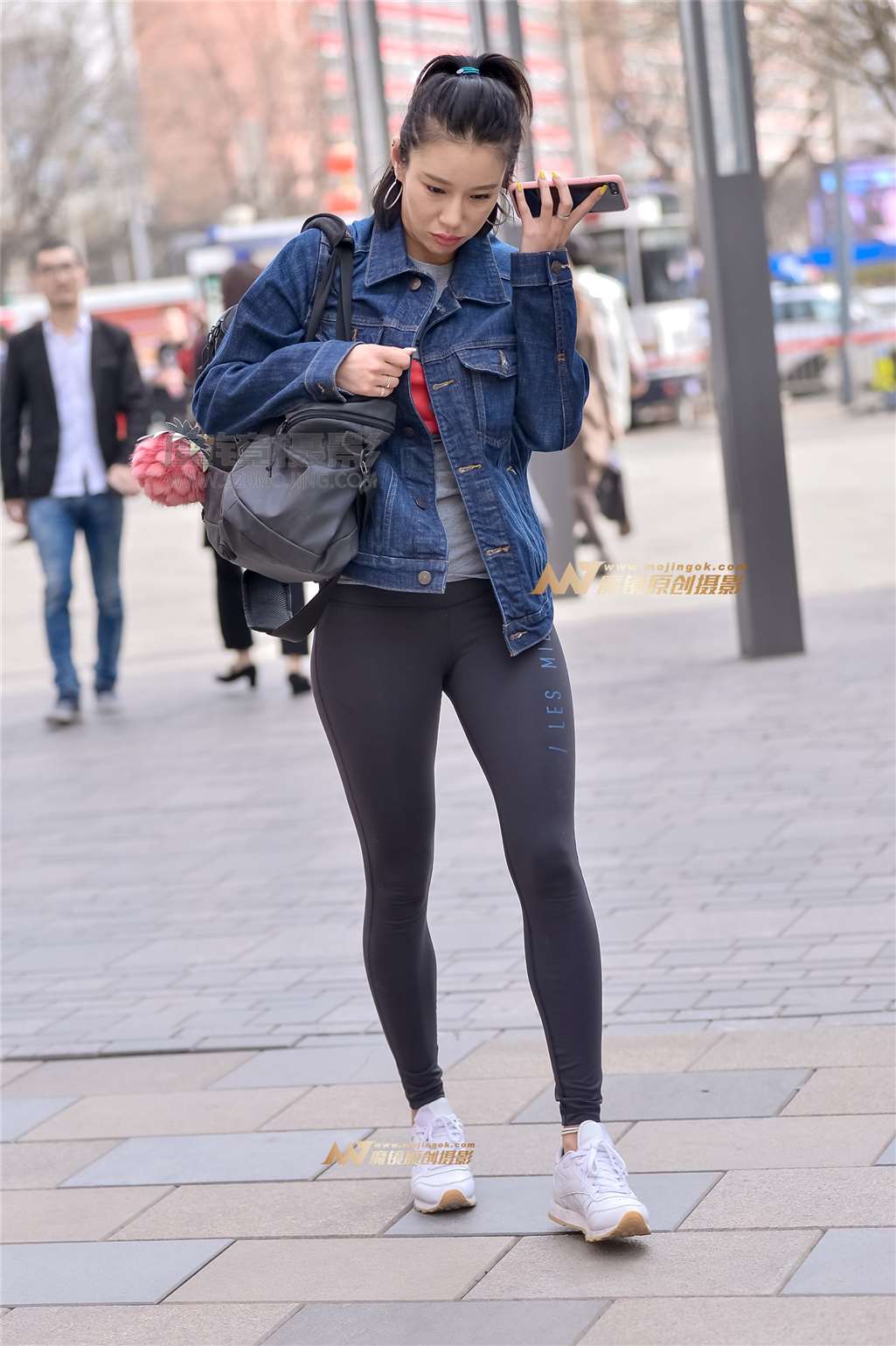 图片[4]-左手倒影赛帖：美女在去健身房的路上-街拍流行馆