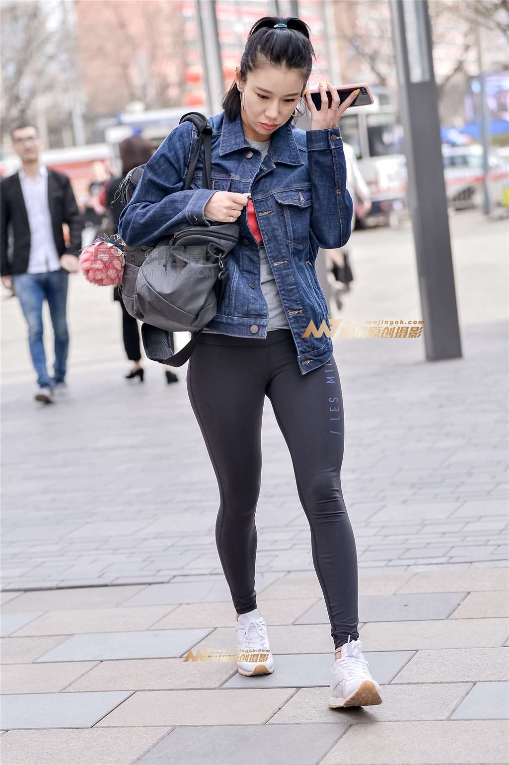 图片[5]-左手倒影赛帖：美女在去健身房的路上-街拍流行馆