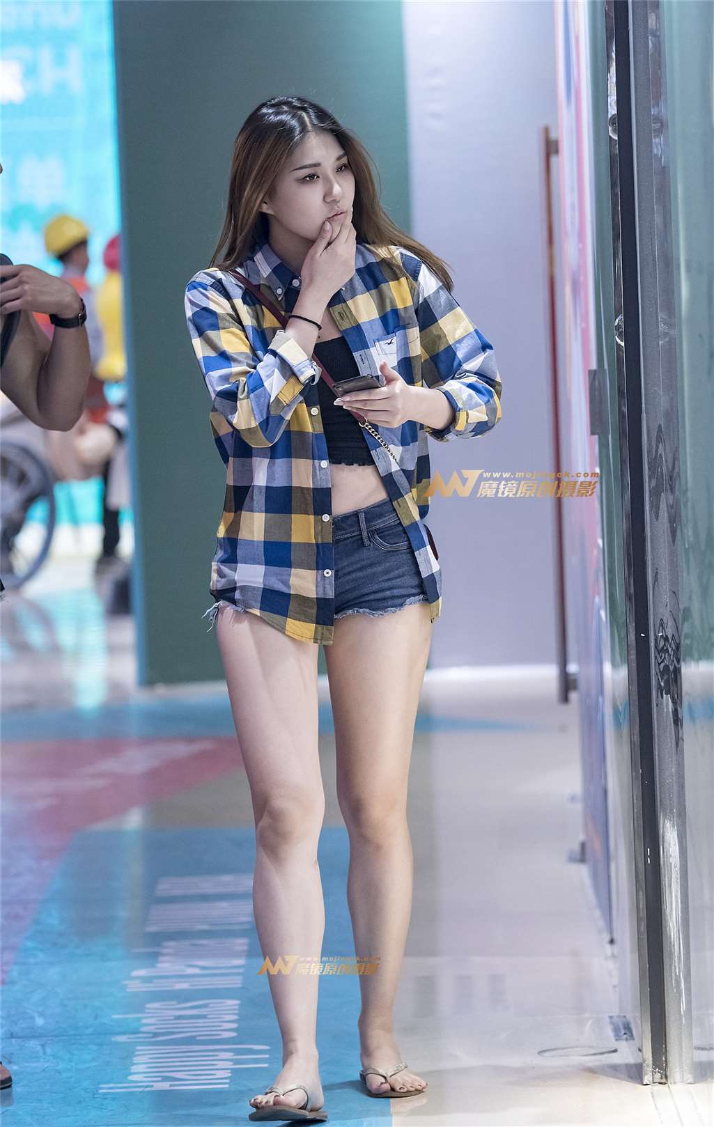 图片[2]-左手倒影赛贴：时尚漂亮美女，热裤性感魅力-街拍流行馆