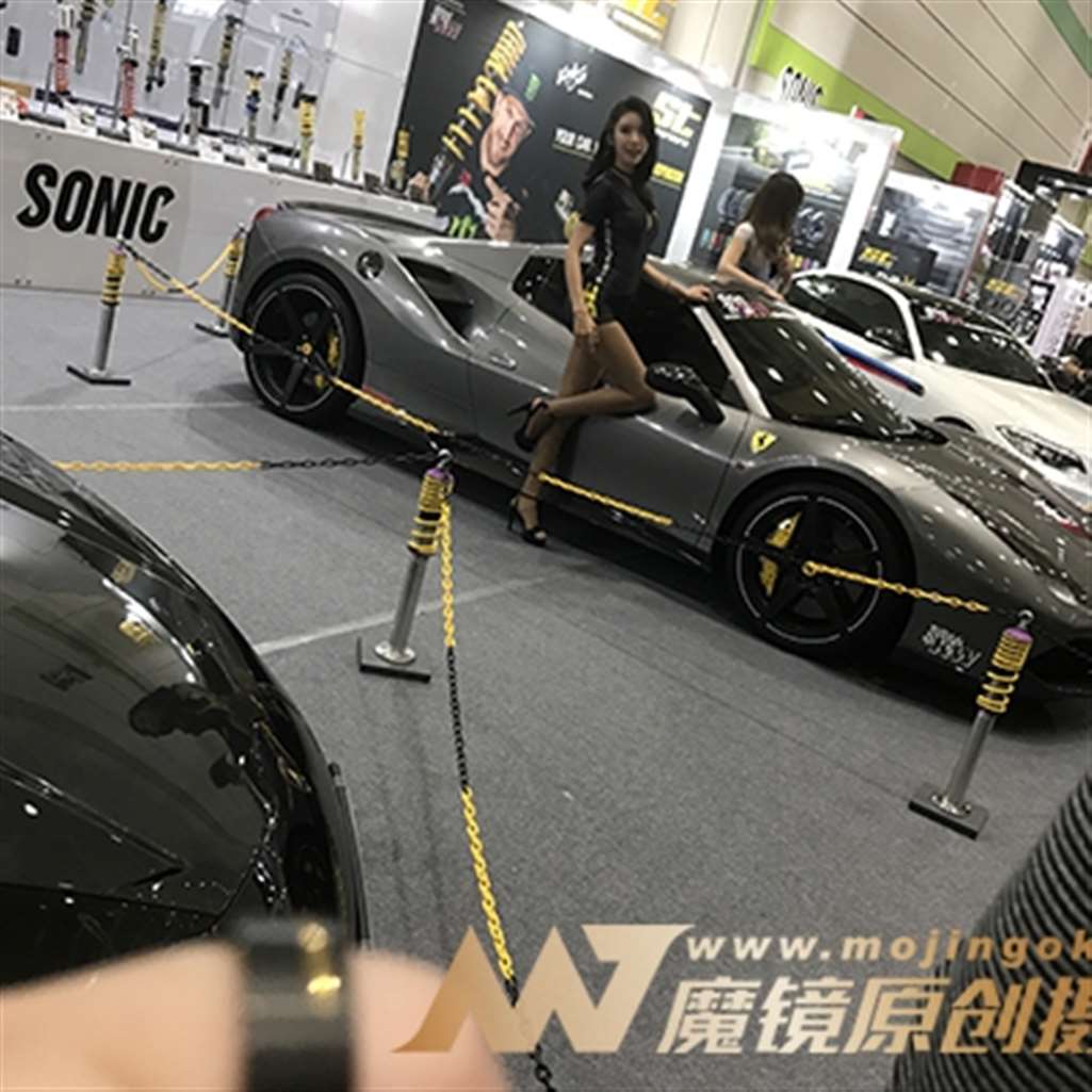 图片[3]-[辉辉赛贴-韩国改装车展]大长腿肉丝高挑小姐姐-街拍流行馆