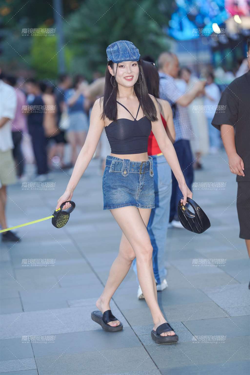 图片[3]-牛仔裙美眉-街拍流行馆
