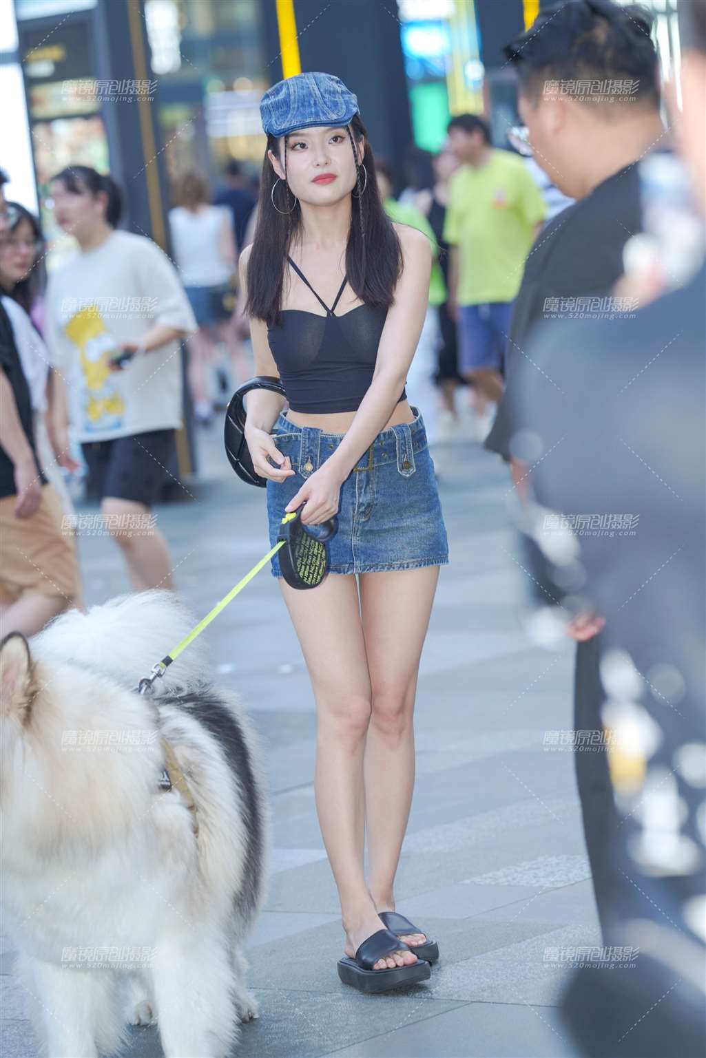 图片[5]-牛仔裙美眉-街拍流行馆